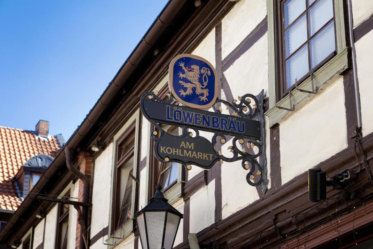 Löwenbräu am Kohlmarkt Wernigerode Exterior foto